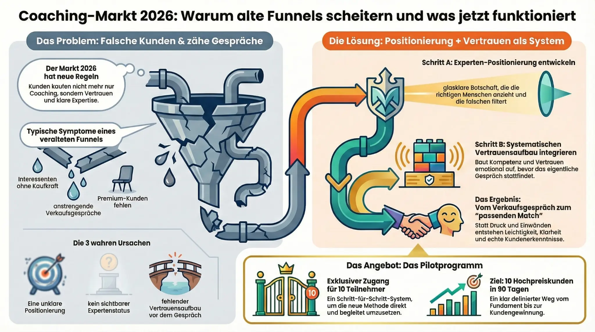 Coaching-Markt 2026: Warum alte Funnels scheitern und was jetzt funktioniert